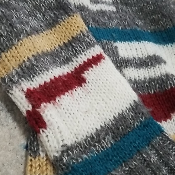 Jack Southwest Cardigan Sweater Fringe Hem M - Picture 8 of 9